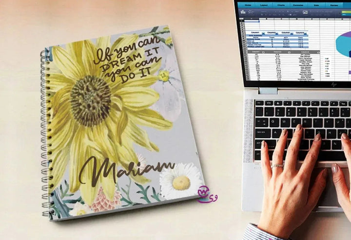 Notebook - A5 Size - Sunflower - WE PRINT