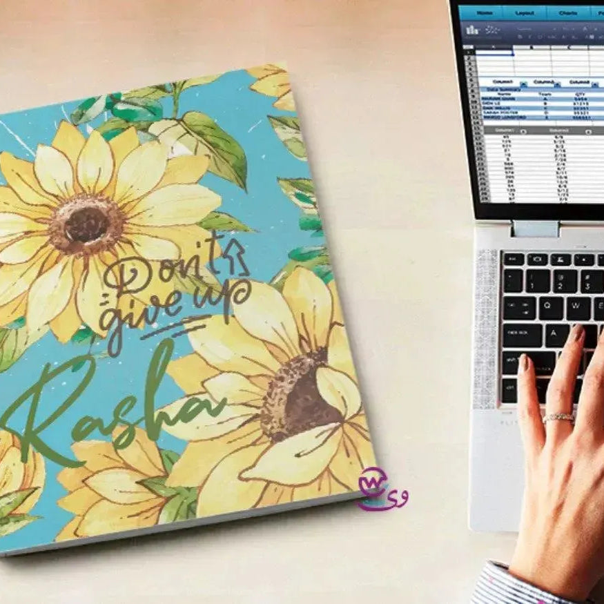Notebook - A5 Size - Sunflower - WE PRINT