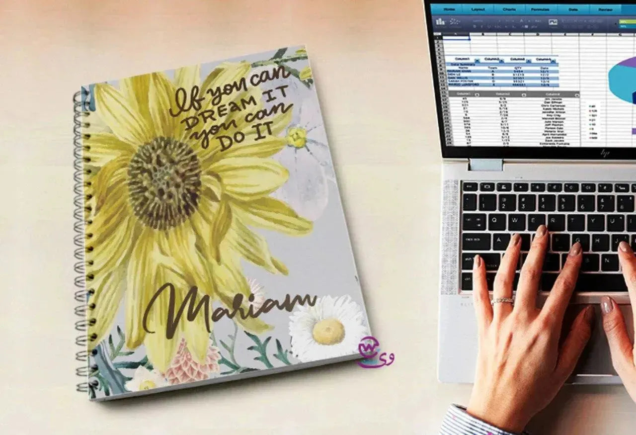 Notebook - A5 Size - Sunflower - WE PRINT