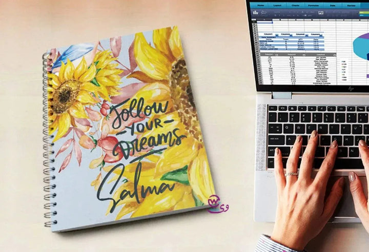 Notebook - A5 Size - Sunflower - WE PRINT