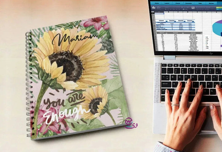 Notebook - A5 Size - Sunflower - WE PRINT