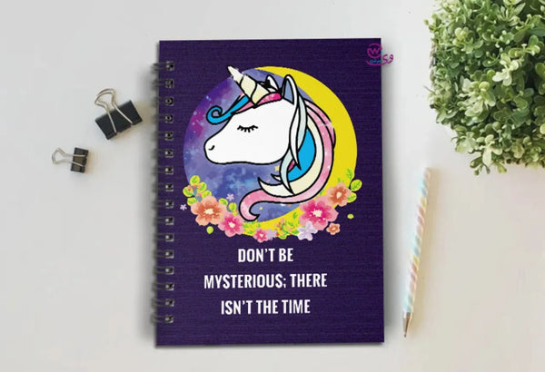 Notebook - A5 Size - Unicorn Designs - WE PRINT