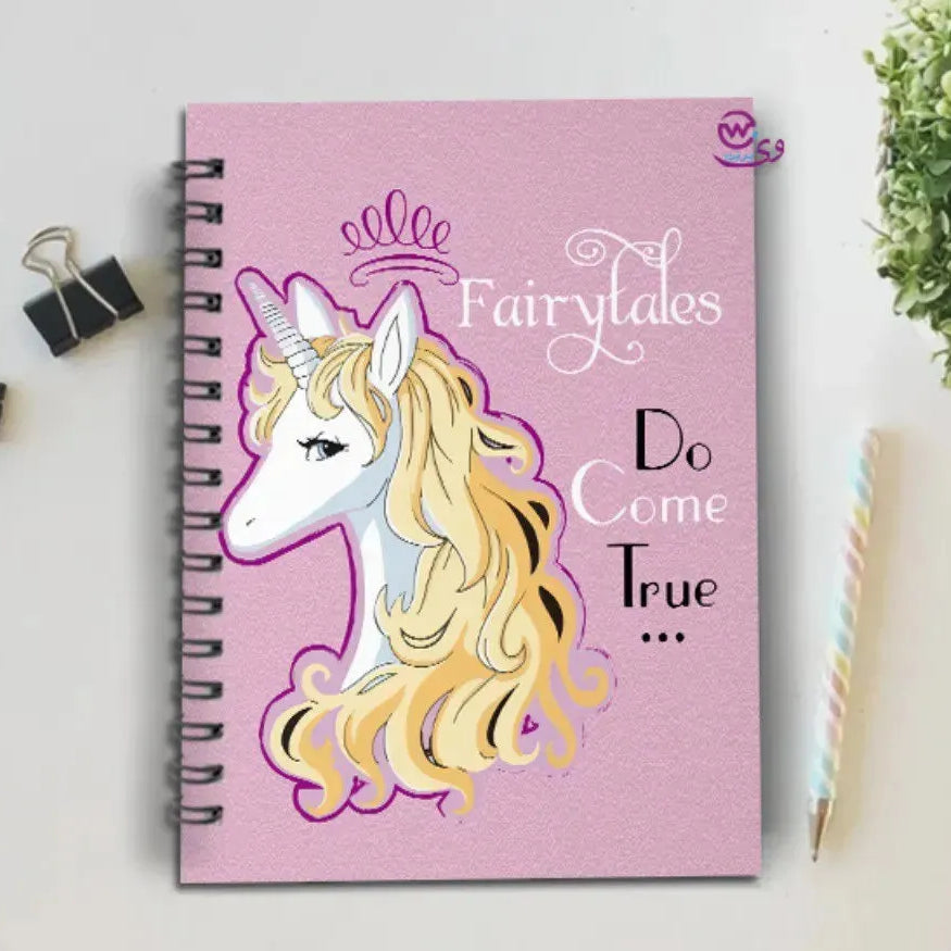 Notebook - A5 Size - Unicorn Designs - WE PRINT