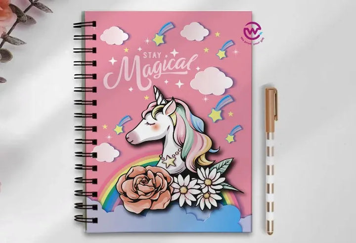 Notebook - A5 Size - Unicorn - WE PRINT