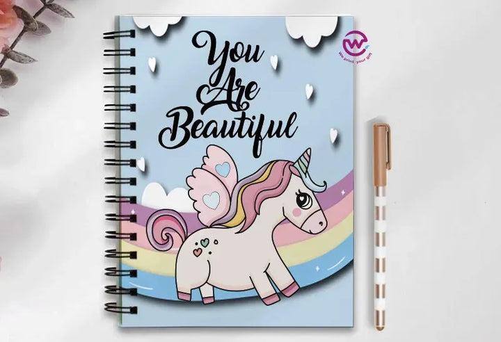 Notebook - A5 Size - Unicorn - WE PRINT