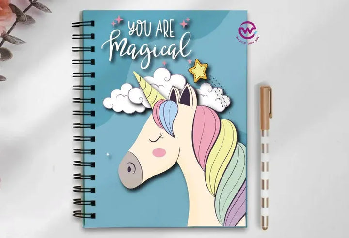 Notebook - A5 Size - Unicorn - WE PRINT