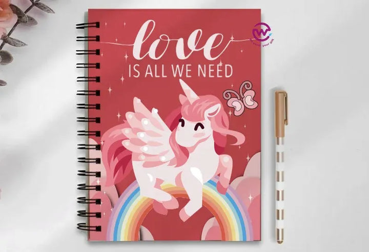 Notebook - A5 Size - Unicorn - WE PRINT