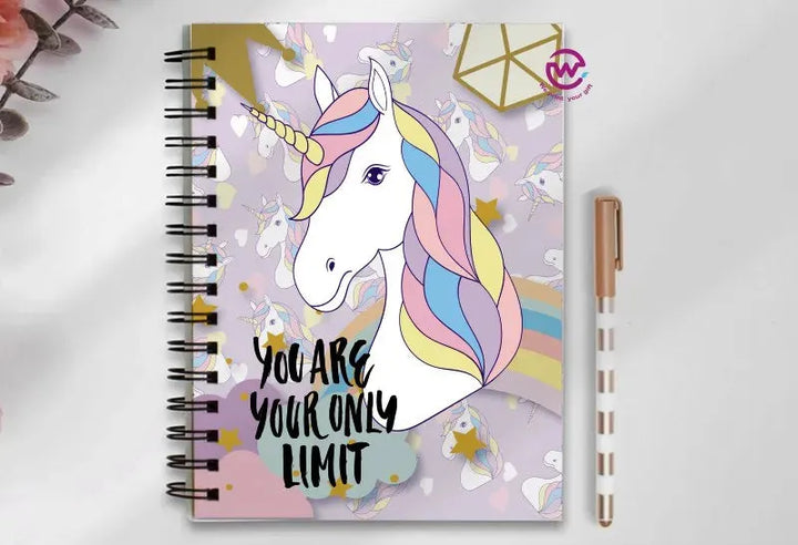 Notebook - A5 Size - Unicorn - WE PRINT