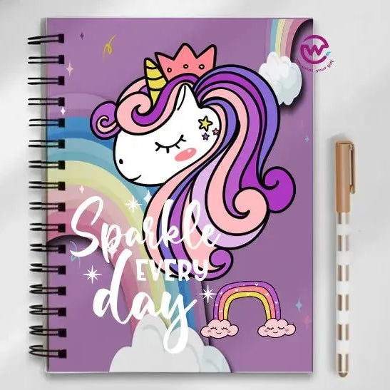 Notebook - A5 Size - Unicorn - WE PRINT