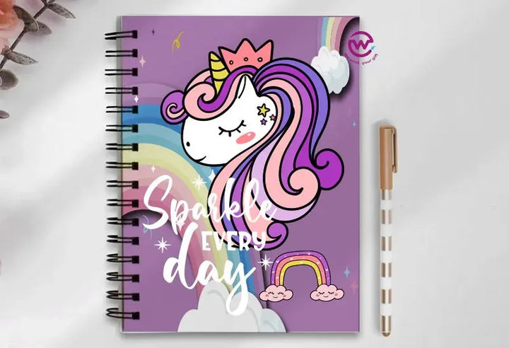 Notebook - A5 Size - Unicorn - WE PRINT