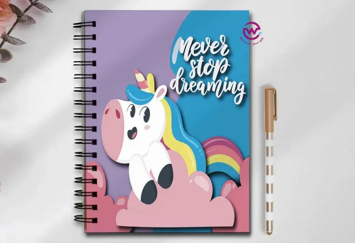 Notebook - A5 Size - Unicorn - WE PRINT