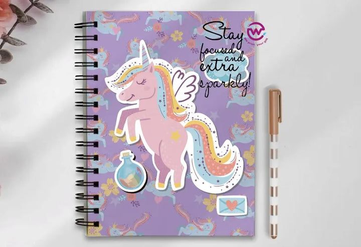 Notebook - A5 Size - Unicorn - WE PRINT