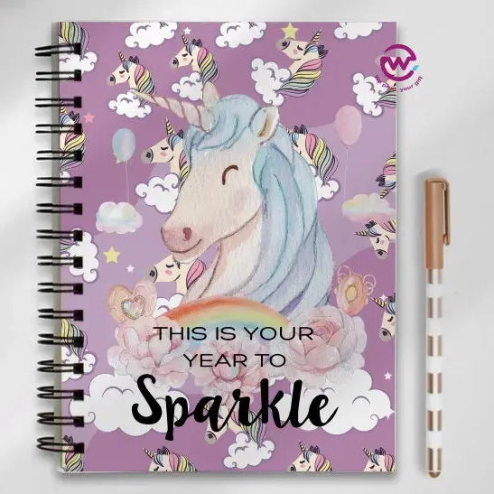 Notebook - A5 Size - Unicorn - WE PRINT
