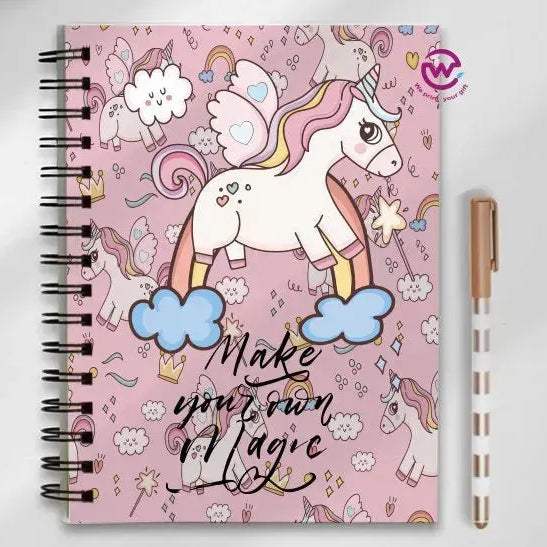 Notebook - A5 Size - Unicorn - WE PRINT