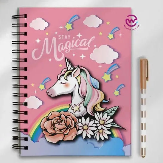 Notebook - A5 Size - Unicorn - WE PRINT