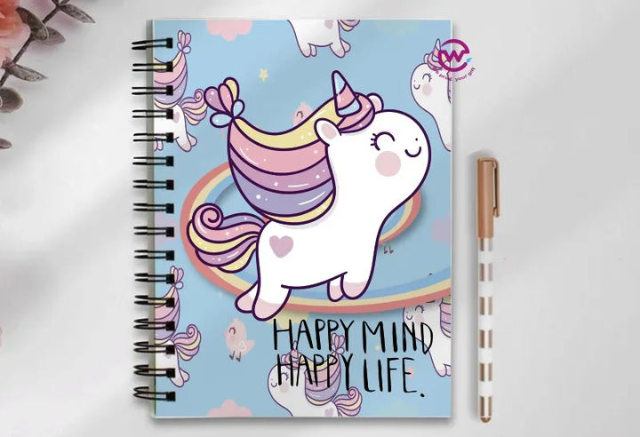 Notebook - A5 Size - Unicorn - WE PRINT