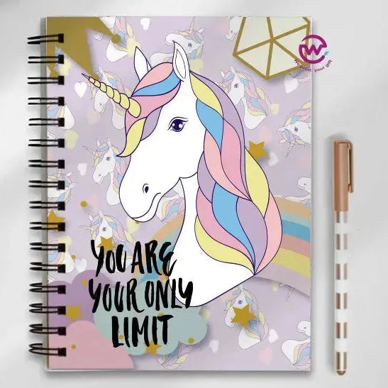 Notebook - A5 Size - Unicorn - WE PRINT