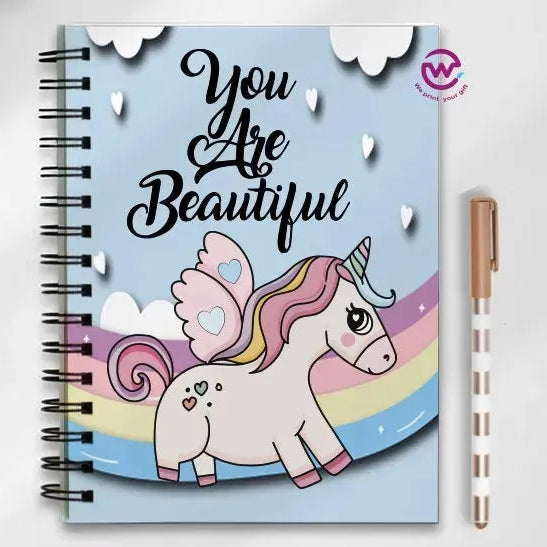 Notebook - A5 Size - Unicorn - WE PRINT