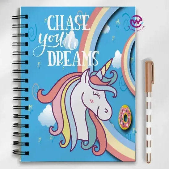 Notebook - A5 Size - Unicorn - WE PRINT