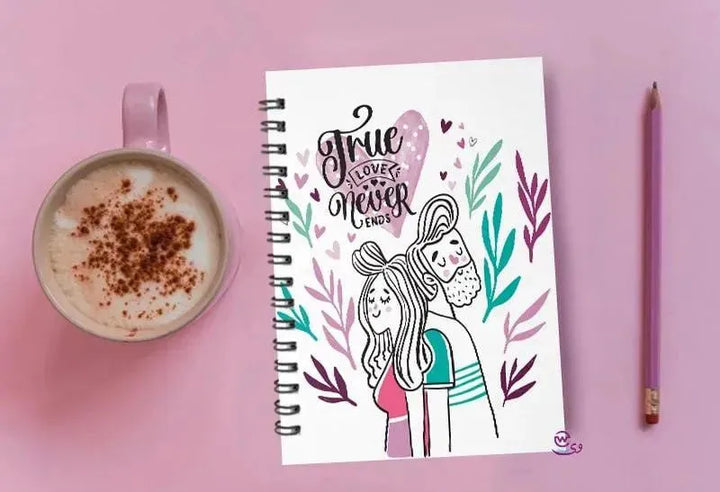 Notebook - A5 Size - Valentine's Day 1 - WE PRINT