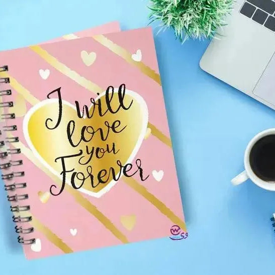 Notebook - A5 Size - Valentine's Day - WE PRINT