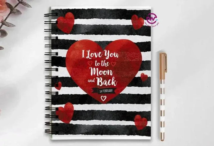 Notebook - A5 Size - Valentine's Day2 - WE PRINT