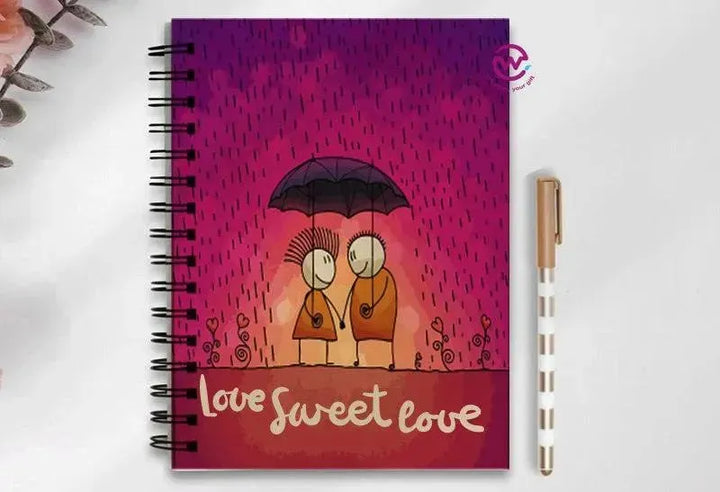 Notebook - A5 Size - Valentine's Day2 - WE PRINT