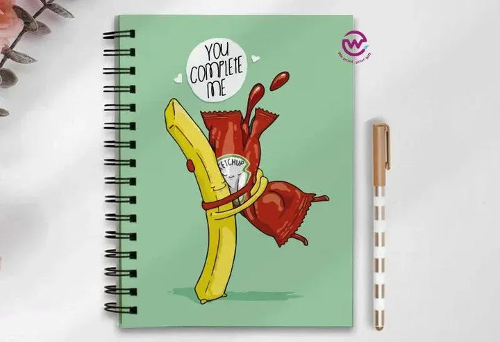 Notebook - A5 Size - Valentine's Day2 - WE PRINT