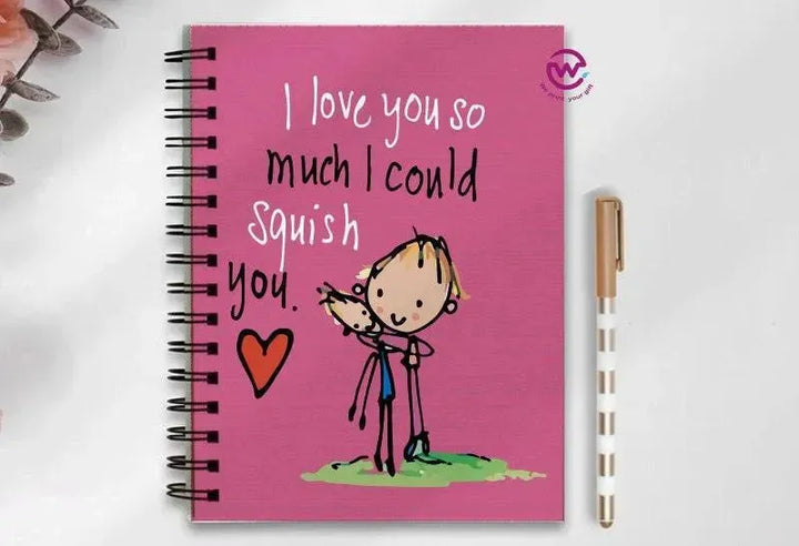 Notebook - A5 Size - Valentine's Day2 - WE PRINT