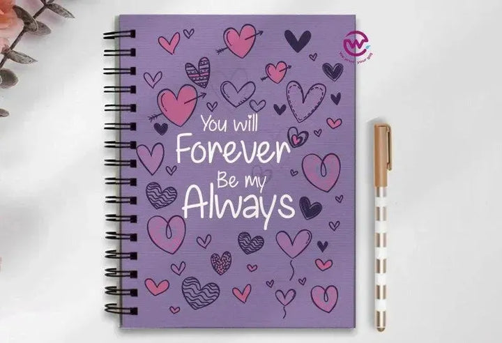 Notebook - A5 Size - Valentine's Day2 - WE PRINT