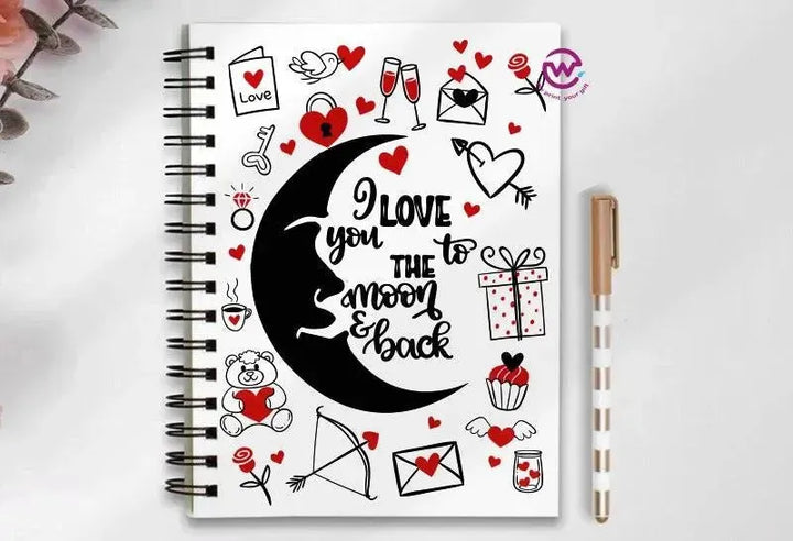 Notebook - A5 Size - Valentine's Day2 - WE PRINT