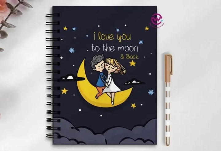 Notebook - A5 Size - Valentine's Day2 - WE PRINT