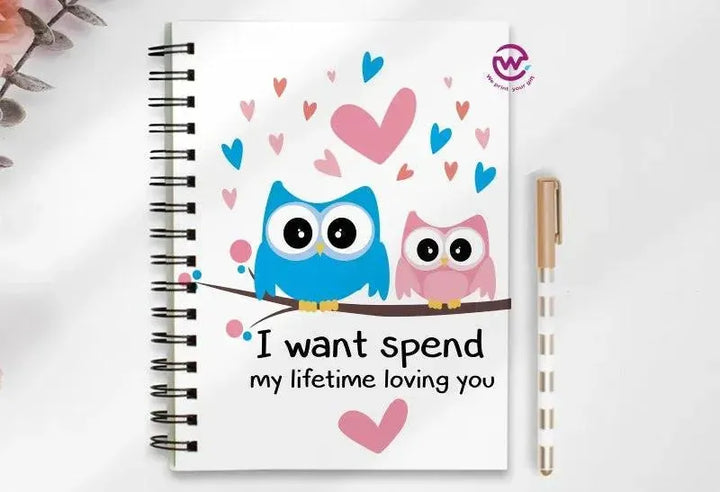 Notebook - A5 Size - Valentine's Day2 - WE PRINT