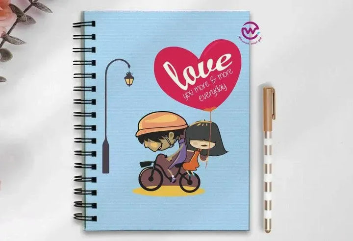 Notebook - A5 Size - Valentine's Day2 - WE PRINT