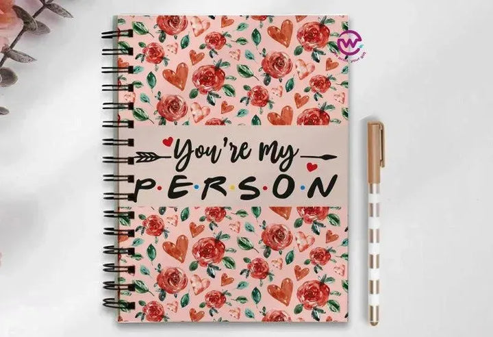 Notebook - A5 Size - Valentine's Day2 - WE PRINT