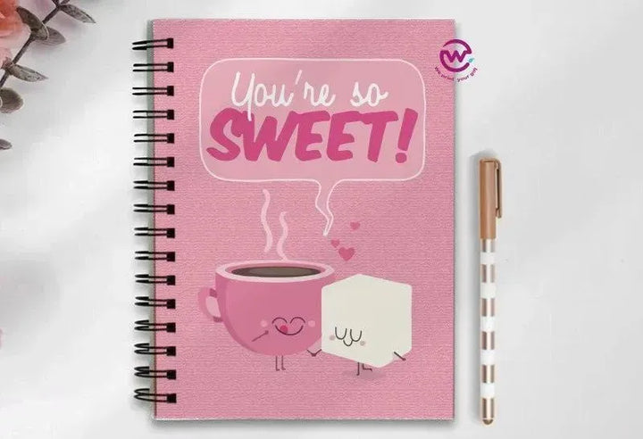 Notebook - A5 Size - Valentine's Day2 - WE PRINT