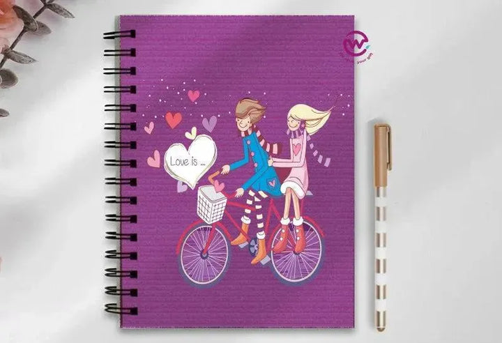 Notebook - A5 Size - Valentine's Day2 - WE PRINT