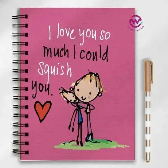 Notebook - A5 Size - Valentine's Day2 - WE PRINT