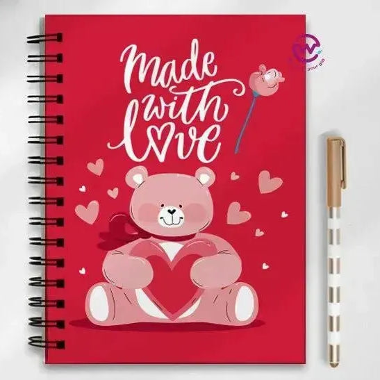 Notebook - A5 Size - Valentine's Day2 - WE PRINT