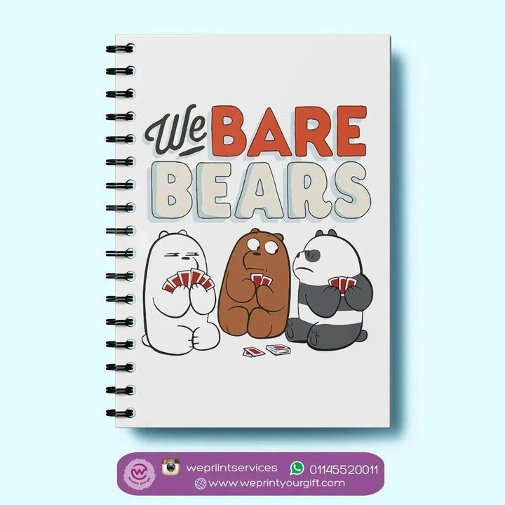 Notebook - A5 Size - We Bare Bears - WE PRINT