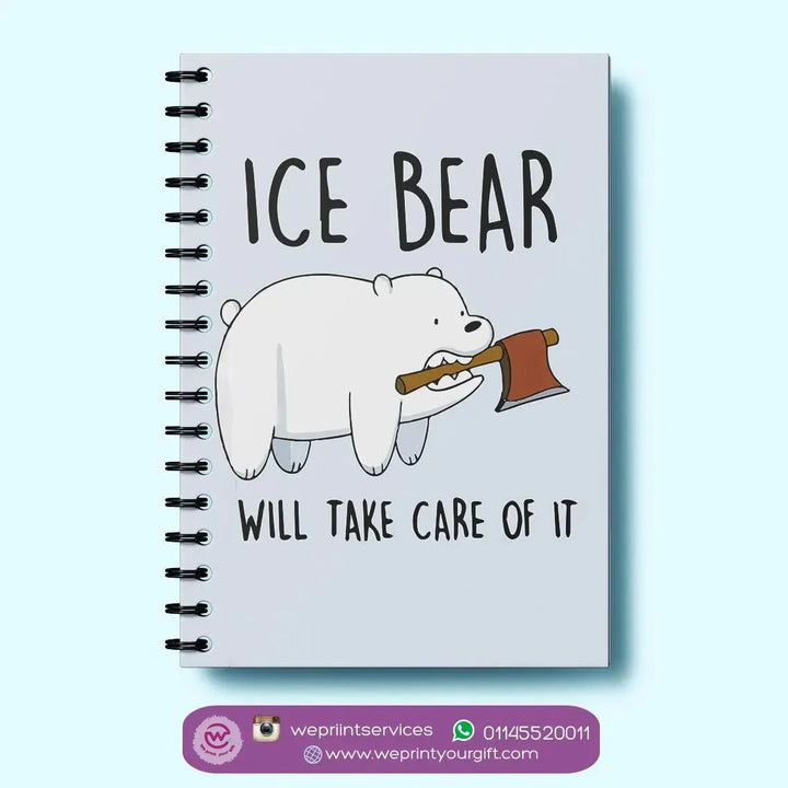 Notebook - A5 Size - We Bare Bears - WE PRINT