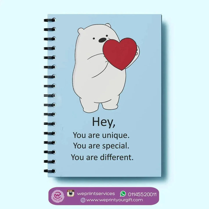 Notebook - A5 Size - We Bare Bears - WE PRINT