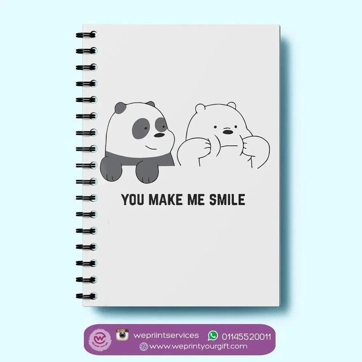 Notebook - A5 Size - We Bare Bears - WE PRINT