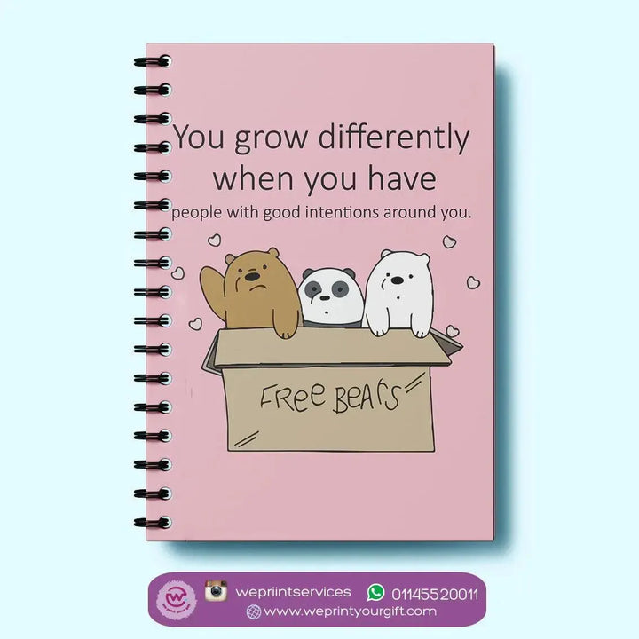 Notebook - A5 Size - We Bare Bears - WE PRINT