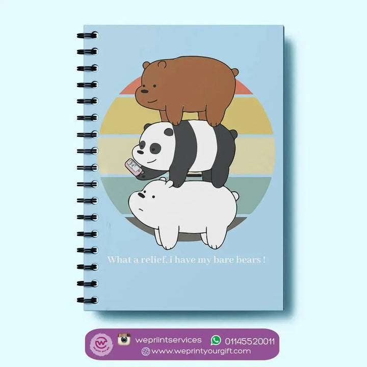 Notebook - A5 Size - We Bare Bears - WE PRINT