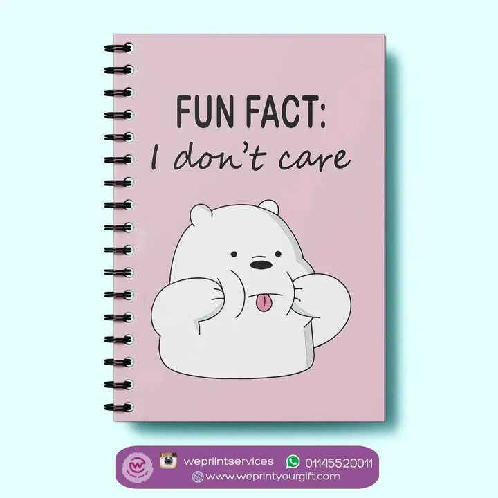 Notebook - A5 Size - We Bare Bears - WE PRINT