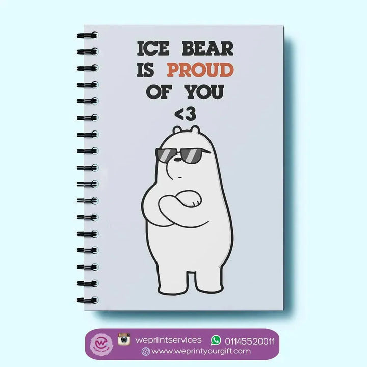 Notebook - A5 Size - We Bare Bears - WE PRINT