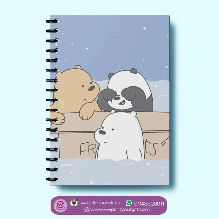 Notebook - A5 Size - We Bare Bears - WE PRINT