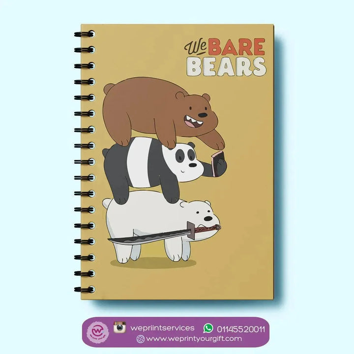 Notebook - A5 Size - We Bare Bears - WE PRINT