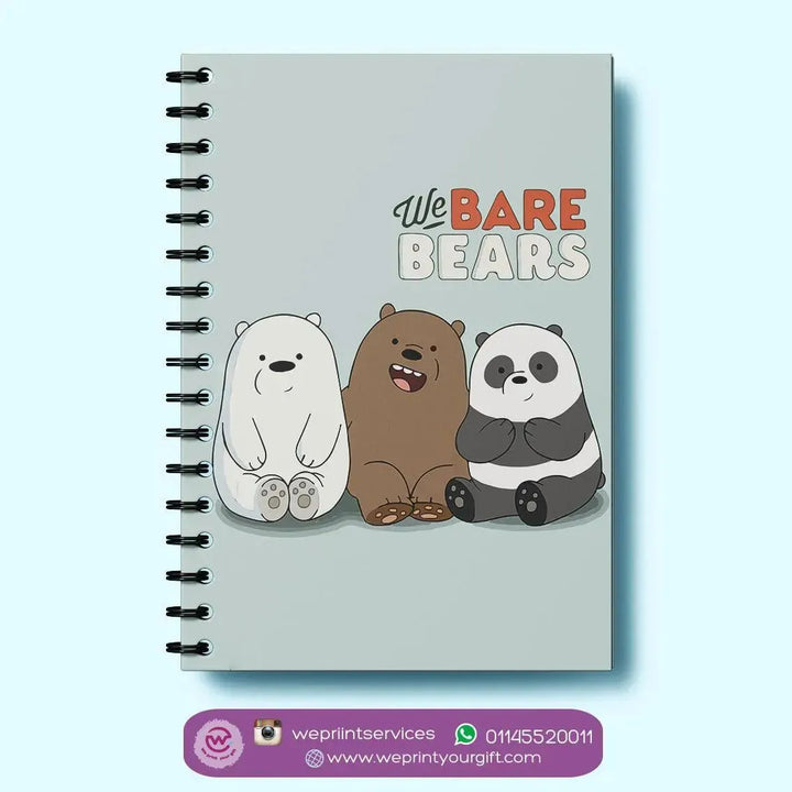 Notebook - A5 Size - We Bare Bears - WE PRINT